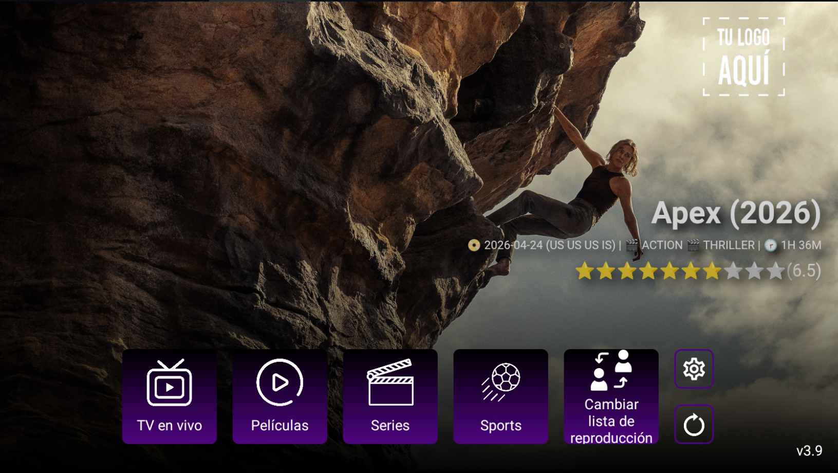 IPTV PRO: Rebranding App IBO (17 temas)